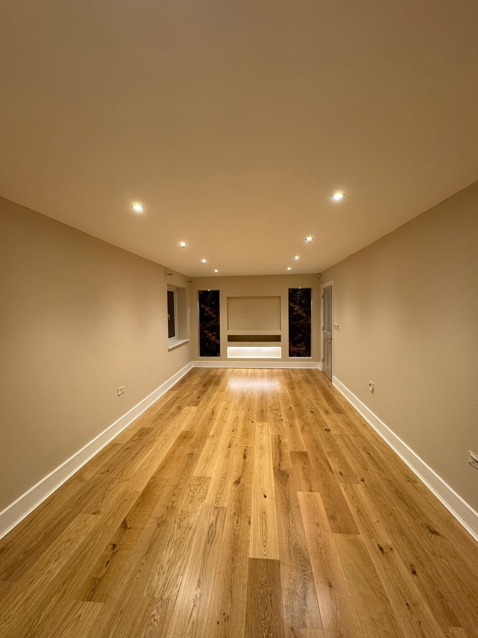 Freshly painted living room